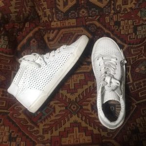 White Dv Brand Zip Up Sneakers